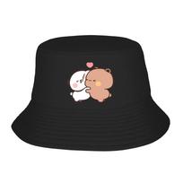 Women Bucket Hat Bubu Dudu Hug Love Spring Headwear Lightweight Outdoor Fishing FisherUnisex Caps Panda Bear Panama Hat Gift Idea One Size