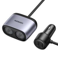 Ugreen 120W Dual Cigarette Lighter Car Charger Adapter