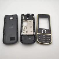 Full Housing Cover Door Frame For Nokia 2700 + Battery Back Cover + Keypad auksinė