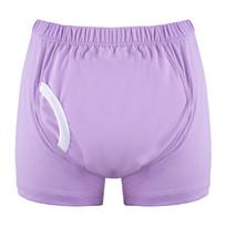 Leak-Proof Adult Cloth Diaper Boxer Briefs with Absorbent Layer L (Waist 66-69cm) violetinė