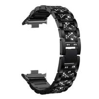 Luxury Stainless Steel Band For Redmi Watch 6 5 4 Diamond Strap For Xiaomi Mi Band 8Pro 9Pro 10Pro Wristband Women Bling Bracelet Band juoda