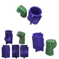 3D didelės kumščio silikoninė forma muilui, fondantui, pyragui, molio, gipso forma CN blue