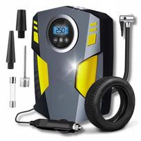 Kompresor Samochodowy Pompka Sprężarka 12V Rowerowy Led Lcd 120W 30L/Min