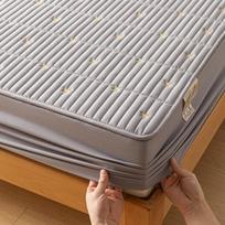 Sojų pupelių antibakterinio pluošto medvilninė lovatiesė Four Seasons Thick Protective Cover Tatami lovatiesė Dulkių nepraleidžianti lovatiesė 90X190