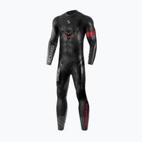 Vyriškas triatlono hidrokostiumas Synergy Adrenaline Full Sleeve 5 mm black/red