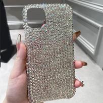 Prabangus deimantais puoštas dėklas telefonui iPhone 15 14 13 12 11 Pro Max, Premium, atsparus kritimui, pilnas deimantų dėklas telefonui for iphone13(6.1")