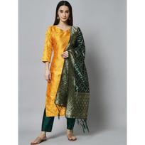 Women Designer Salwar Kameez Set Indian Party Wear Top Tunic Kurti Cotton Silk VSO-1751 c M-38