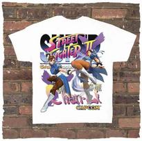 Classic Action Game Arcade Short Sleeve Printed Cotton T-Shirt Vintage High Street Top Casual Loose Streetwear Unisex S