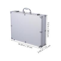 Aluminum Hard Case Tool Portable Travel Chest Carry Lockable Flight Case Aluminum Alloy Box Carrying Case Tools Container sidabras