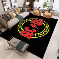 3D roko grupės AC/DC spausdintas kilimas jogos kilimėlis Neslystantis kilimas virtuvės kilimėlis kambario dekoras kilimai svetainės plotui kilimas gimtadienio dovana 40x60cm