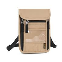 Multifunctional Passport Bag Ticket Holder Portable Overseas Carry-on Bag RFID Document Storage Bag Passport Travel Organizer chaki
