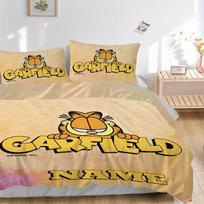Garfield Personalized Print Bedding Set 3 Piece Comforter Cover Gift for Bedroom,Includes No Insertsjt089 135x200cm