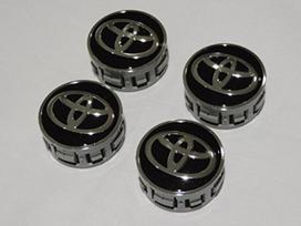 Toyota Motor Corporation Domestic TOYOTA Aqua 50 Prius Genuine Aluminum Wheel Center Set of 4 (TOYOTA) [Genuine Parts] & Caps, Black, juoda