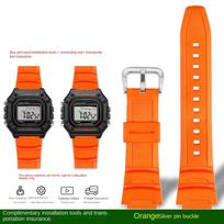 Spalvingas silikoninis laikrodžio dirželis Casio W-218H MRW-210H ae-1200 /1100 / f-108 /sgw300 /400 /w-800h Pakeičiamas vyriškas guminis dirželis 18mm