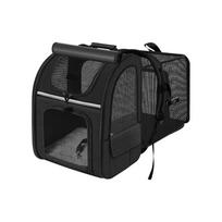 Expandable Pet Carrier Backpack Lightweight Portable Mesh Ventilated Small Dog Cat Travel Bag with Multiple Access Points and Adjustable Straps One Size juoda