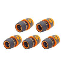 Garden Hose Quick Connect Fittings Set of 5 Durable Plastic Water Pipe Connectors for Standard Garden Hoses and Irrigation Systems