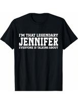 Jennifer Personal Name First Name Funny Jennifer T-Shirt S įvairiaspalvis