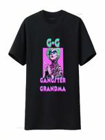 Stylish Funny Grandma T Shirt Gangster Gift For Grandmother Hilarious Tee Cool Women Vintage Washed Graphic Slightly S įvairiaspalvis