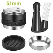 5PC Espresso Barista Set, Includes Coffee Distributor, Tamper Leveler, WDT Tool, Dosing Funnel, Fitted for 51/53/58 mm.