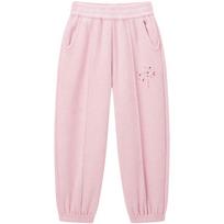 MiniPeace Girls' Winter Fleece-lined Sweatpants 110 šviesiai rausvos spalvos