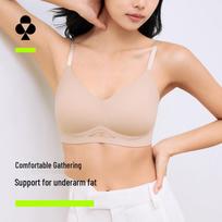 Youkeshu Women's Soft Support Wireless Push-Up Bra S