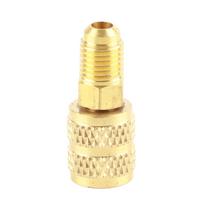 R410A Air Conditioner Adapter R410A Hose Adapter R410A A/C 1/4inch Male SAE to 5/16inch Female SAE Adapter HVAC Hose Connector