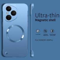 Borderless Fashion Phone Case for Honor 500 400 300 200 100 Pro Ultra 400Pro 5G Magnetic Frosted Ultrathin Shockproof Back Cover Honor 500 mėlyna