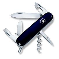 VICTORINOX Spartan Blue Outdoor Emergency Kit Flathead Can Opener 12 Functions Compact and Portable Perfect for Disaster Preparedness Knife Universal mėlyna