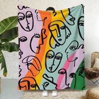 Artist P-Pablo Picasso Throw  Flannel Throw Blanket,Bed Home Office Nap Blanket Travel,Camping,Picnic Blanket Soft Decor 75cmx90cm