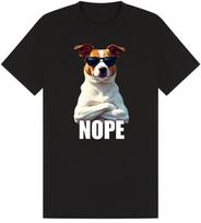 Stubborn Jack Russell T-Shirt Dog Nope Funny Cool Swag Men Women Unisex Top XXL