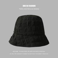 2023 New Japanese Thin Section Pleated Fisherman Hat Women's Summer Ins Sunscreen Women's Bucket Hat Leisure Panama Gorros 56-58cm juoda