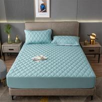 Čiužinio apsauga Vandeniui atspari čiužinio paklodė Dvigulė Quilted Elastinga priglundanti paklodė Euro dvigulės lovos paklodė Lino 90 150 180x200 120x200x25cm 1pc gray