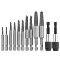12Pcs/Set Hex Screw Extractors 6.35mm For Broken Screws