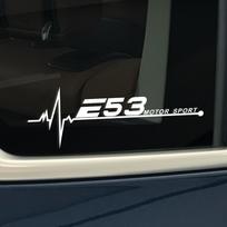 2 vnt. 20*7cm automobilio šoninio lango lipdukas Auto dekoro plėvelės lipdukų priedai, skirti E46 E90 E91 E60 E39 E36 E87 E92 E30 E34 E61 E62