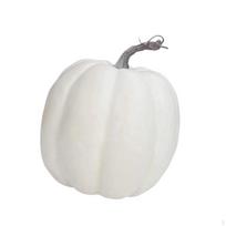 Dirbtinis moliūgų netikras ekranas sodo putplasčio amatai Helovino dekoravimui 14cmx11.5cm white