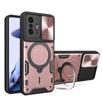 Luxury Shockproof Armor Case For Xiaomi Mi 11T 12T 13 Pro Lite Mi11T Mi12T 5G Anti Shock Ring Stand Holder Full Slide Cap Covers For Xiaomi 12T gray
