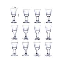10ml/15ml Klasikinis skaidrus aukštakoštis vyno taurė prabangi kulkos formos taurė vyno indai Baijiu stiklinė vakarėlio baro stiklinė 12pcs
