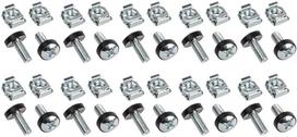 Varžtai InLine Cage Nut Set M6 20-pcs, sidabro sp.