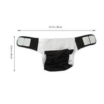 Adult Diaper Reusable Washable Leakproof Incontinence Underwear Adjustable Waist For Home Hospital Overnight Use pilka