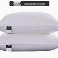 Penkių žvaigždučių Hilton baltų žąsų pūkų pagalvė kaklo atramai 48*74cm Low Pillow (Single)