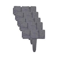 5 Pack Plastic Garden Edging Fence Interlocking Lawn Border Panels for Landscaping Tree Ring and Soil Retention One Size