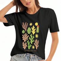 Great Barrier Reef Corals Ladies Cotton T Shirt, Premium Cotton Quality Print, Durable And Longlasting, Casual Fashion, Perfect For Ocean Lovers And M S įvairiaspalvis