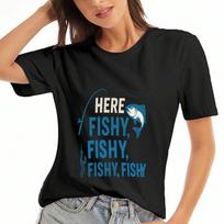 Fishing Fun Games unisex Cotton T Shirt, Premium Cotton Graphic Print, Durable, Leisure Fashion, It's All Fun And Games Until Someone Loses A Flounder S įvairiaspalvis