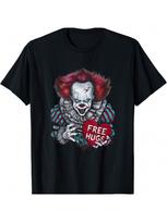 Free A Hugs Scary Clown Valentine Halloween Horror Character T-Shirt S