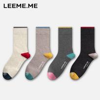 Limi Women's Antibacterial Cotton Crew Socks (4-Pair Pack) One Size