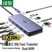 UGREEN Type-C 8K 144Hz Triple Display Docking Station