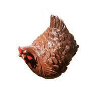 Farmhouse Style Chicken Figurine Decorative Fence Ornament for Home Garden Living Room Office Tabletop Shelf Display one size ruda