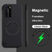 Solid Color Frameless Phone Case for Huawei P40 Pro Plus Pro+ Lite P40Pro P40Lite 5G Magnetic Wireless Charging Thin Back Covers Huawei P40 Pro