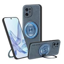 OPPO Find X5 X5 Pro dėklas su smulkiomis skylutėmis, avikailio pasukama jungtimi, magnetiniu, minkštu kraštu, apsaugantis nuo kritimo ir pirštų atspaudų For Find X5 mėlyna
