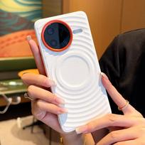 For POCO F7 Pro F7 Ultra Solid Color Ripple Textured Magnetic Drop & Fingerprint Resistant Phone Case For POCO F7 Ultra balta